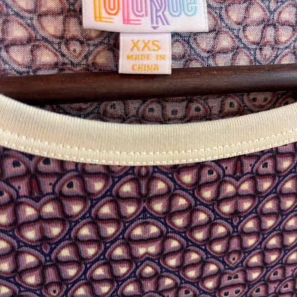 LuLaRoe S Julia Purple with Dark Purple Patterned Pencil Dress XXS - Picture 5 of 9